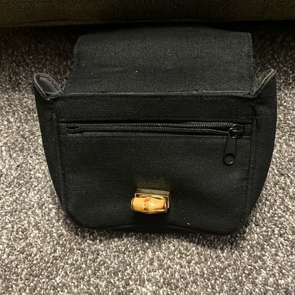 Jennifer Moore Canvas Bamboo Handled mini bag - Picture 3 of 8